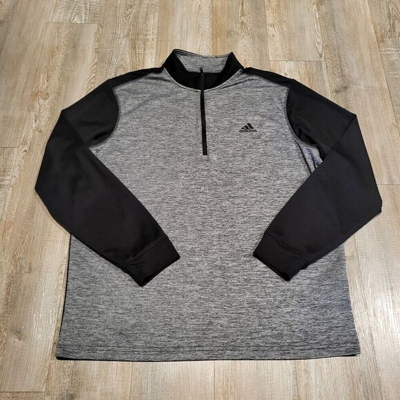 Adidas Golf Dri Fit Quarter Zip Pullover with Raglan Sleeves Men's Size Large - Picture 1 of 8